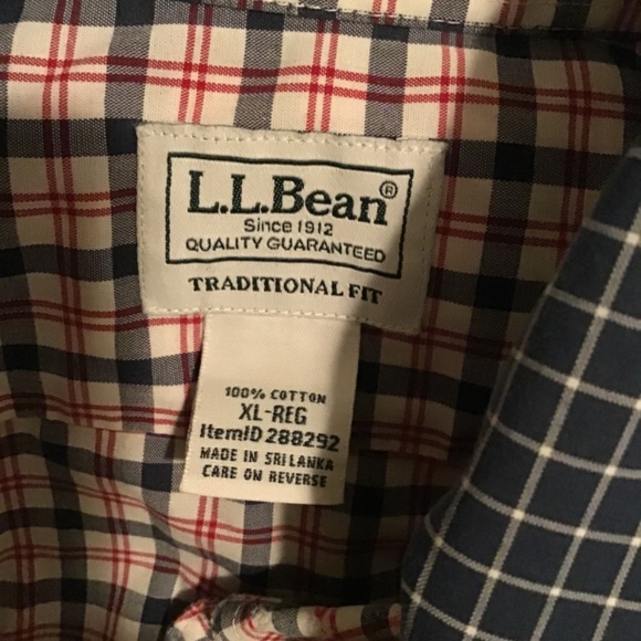🔥Best offers, L.L.BEAN, 4 long sleeve shirts, new cond. chest=28/length=32, - Picture 6 of 6
